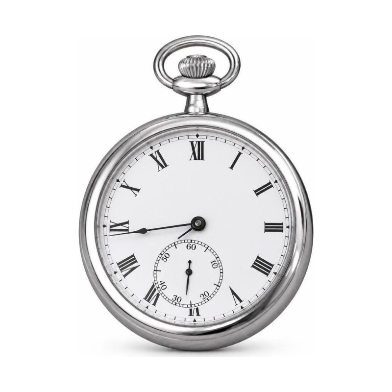 Reloj de bolsillo mecánico VIGOROSO de acero inoxidable