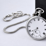 Reloj de bolsillo mecánico VIGOROSO de acero inoxidable