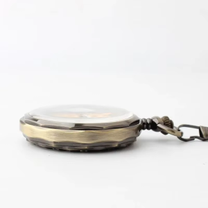 Reloj de bolsillo mecánico vintage con cadena