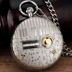 Reloj de bolsillo musical de cuarzo con cadena