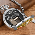 Reloj de bolsillo musical de cuarzo con cadena