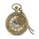 Reloj de bolsillo quartz antiguo con 3 diseños