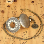 Reloj de bolsillo quartz antiguo con 3 diseños