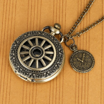 Reloj de bolsillo quartz antiguo con 3 diseños
