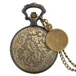 Reloj de bolsillo quartz antiguo con cadena