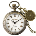 Reloj de bolsillo quartz con cadena
