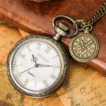 Reloj de bolsillo quartz con cadena