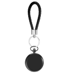 Reloj de bolsillo quartz con cordón trenzado — Negro