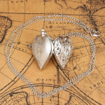 Reloj de bolsillo quartz con forma de corazón