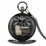 Reloj de bolsillo quartz con locomotora