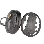 Reloj de bolsillo quartz con locomotora