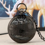 Reloj de bolsillo quartz con locomotora