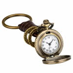 Reloj de bolsillo quartz con locomotora en relieve