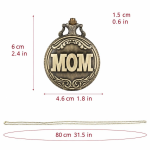 Reloj de bolsillo quartz MOM de latón