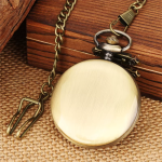 Reloj de bolsillo quartz para abuelo con cadena