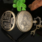 Reloj de bolsillo quartz París con cadena