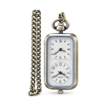 Reloj de bolsillo quartz rectangular vintage