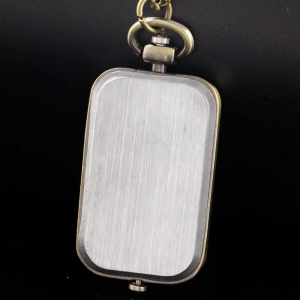 Reloj de bolsillo quartz rectangular vintage