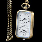 Reloj de bolsillo quartz rectangular vintage