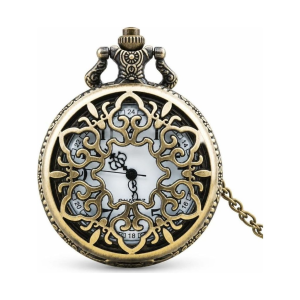 Reloj de bolsillo quartz steampunk de aleación