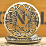 Reloj de bolsillo quartz steampunk de aleación