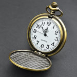 Reloj de bolsillo quartz vintage color bronce