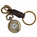Reloj de bolsillo quartz vintage con llavero