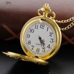 Reloj de bolsillo steampunk Chocolate Frog de cuarzo