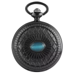 Reloj de bolsillo steampunk con cabujón turquesa
