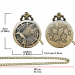 Reloj de bolsillo steampunk con cadena