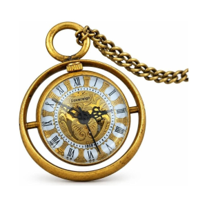 Reloj de bolsillo steampunk con cristal esférico