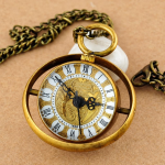 Reloj de bolsillo steampunk con cristal esférico