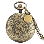 Reloj de bolsillo steampunk de cuarzo con cadena