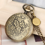 Reloj de bolsillo steampunk de cuarzo con cadena