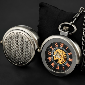 Reloj de bolsillo steampunk de cuerda manual