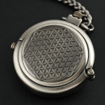 Reloj de bolsillo steampunk de cuerda manual — Plateado