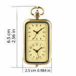 Reloj de bolsillo steampunk de doble esfera y cuarzo