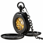 Reloj de bolsillo steampunk de doble tapa