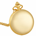 Reloj de bolsillo steampunk de doble tapa — Dorado