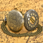Reloj de bolsillo steampunk de latón