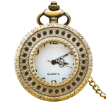 Reloj de bolsillo steampunk de latón con tapa abatible