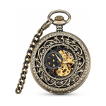 Reloj de bolsillo steampunk mecánico calado