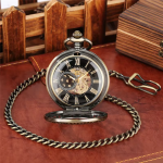Reloj de bolsillo steampunk mecánico calado
