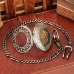 Reloj de bolsillo steampunk mecánico calado