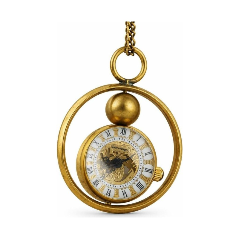 Reloj de bolsillo steampunk mecánico de cuerda manual