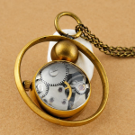 Reloj de bolsillo steampunk mecánico de cuerda manual