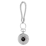 Reloj de bolsillo steampunk quartz con esfera romana — Plateado