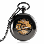 Reloj de bolsillo steampunk semisaboneta