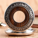 Reloj de bolsillo vintage mecánico con esfera esqueleto