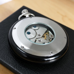 Reloj mecánico de bolsillo VIGOROSO de jade blanco
